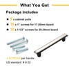 BEROSSA Nickel and Black Cabinet Pulls Brushed Nickel and Matte