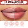 TUHOWEWZ Peel Off Lip Gloss Lip Liner Stain with Matte