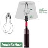 Lamp Shade Light Bulb Clip Adapter,Lamp Shade Holder with Cap