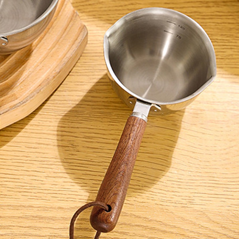 Mini Butter Warmer Pot Multifunctional Fast Heating Oil Stainless Steel