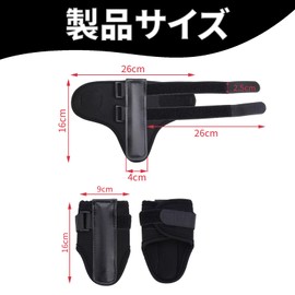 BOJIDO ゴルフ練習器具 ゴルフ練習用アクセサリー パター練習器具 ゴルフ 矯正器具 耐久性 持ち運び便利 手首の折れ防止 サイズ調整可能 男女兼用 黒