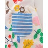 FreeLu Toddler Girls Cartoon Applique Dresses Striped Casual Dress Cotton
