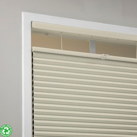 Eclipse Blackout Top Down Bottom Up Cellular Shades - Cordless Window Covering for Home or Office, Energy-Saving Light Filtering Shades, Easy Lift System - Alabaster, 48 W x 84 L