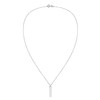 AeraVida Simple Long Rectangle Bar Tag .925 Silver Engravable Pendant