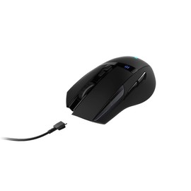 Rapoo VPRO VT350 Wireless Gaming Mouse Programmable Buttons 5000 DPI Sensor LED Multi-Colour Lighting System Ergonomic for Right-Handed PC & Mac - Black