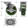 4 Inch High Temperature Casters, Oven-Safe Bakery Rack Casters, -20°F
