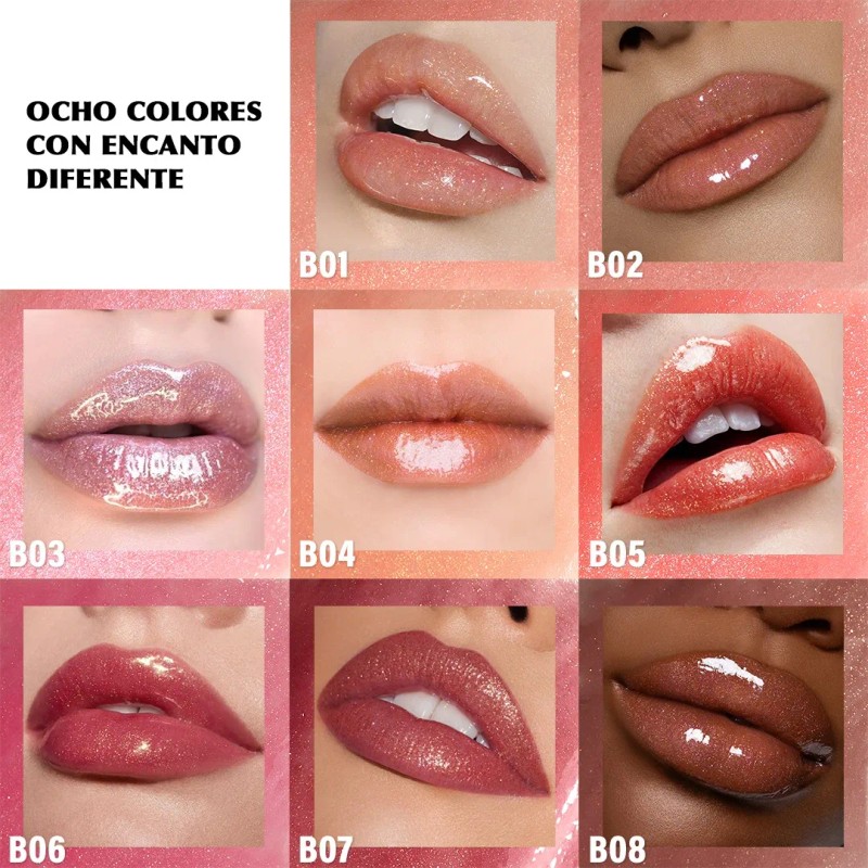 Ayvanna Rêver Lip Gloss Brillante Con Perlas De Diamante