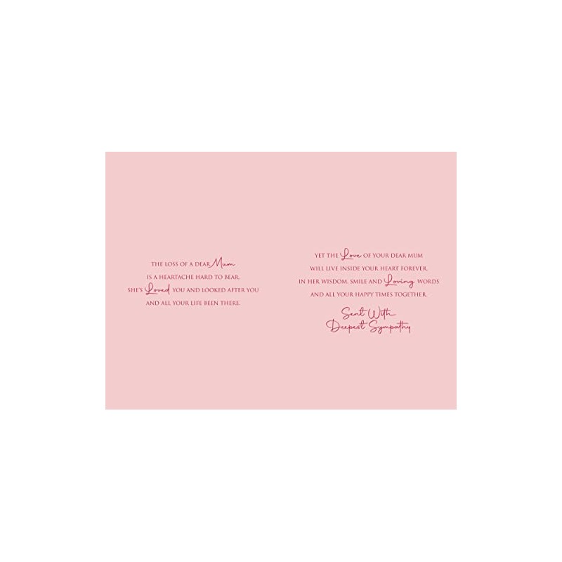 Loss of Your Precious Mum Sympathy/Condolence Card with Stunning Floral