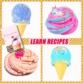 Ice Cream Slime Kit for Girls, with Butter Cloud & Foam - Creative Slime Making Toy, Fun Gift Idea Birthday Gifts & Toys for Girls