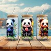 Lollipop Panda UV DTF Cup Wraps Winter UV DTF Transfer