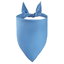 Petitebelle Plain Blue Dog Bandana - Large