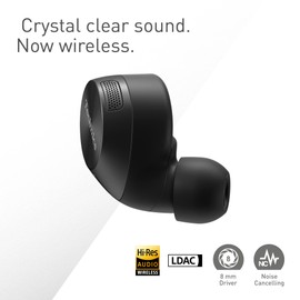 Technics EAH-AZ60M2 Wireless Earbuds with Noise Cancelling, 3 Device Multipoint Bluetooth, Comfortable In-Ear headset, Wireless Charging, Black