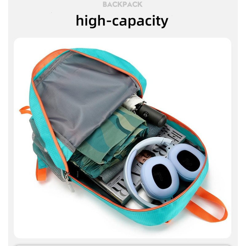 Tonykulas Foldable Lightweight Hiking Backpack Camping Cycling Travel Shopping Fitness