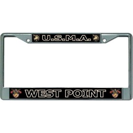 U.S.M.A. West Point Chrome License Plate Frame