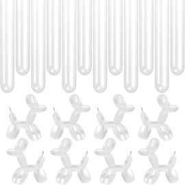 100pcs Clear 260 Balloons, Long Latex Balloons for Animals Balloons, Animals Magic Twisting Balloons for Birthday Kids Wedding Party Supply Festival Clowns Decorations.