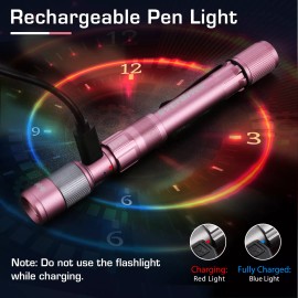 EverBrite Pen Light Rechargeable 300 Lumens Zoomable LED Memory Function