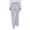 Forever 21 Women's Plaid Wide-Leg Pants, Blue/White