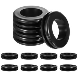 12 Pcs Rubber Grommets, 1 Inch Grommet Drill Hole Rubber Wire Grommets Small Grommet for Wire, Cables, Plugs, Firewall