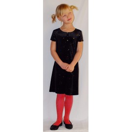 Country Kids Girl's Sparkly Tights, Gold (Gold), 6-8 Years UK