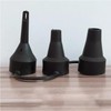 Air Pump Nozzle Replacement Set, 3 Sizes, Black Inflator Adapters
