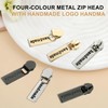 6PCS Metal Replaceable Zipper Pullers, Durable Zip Puller Replacement Set