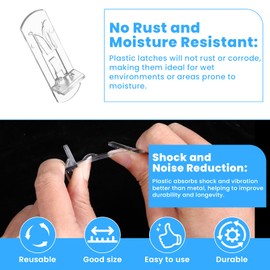 30 Pcs Kitchen Shelf Pegs for Shelves 3/4" Plastic Shelf Clips for Cabinet Locking Clips Pegs for Supporting Furniture Kitchen Cabinet Bookcase for 5mm Diameter Peg Hole and 3/4" Shelves