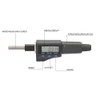 0.001mm Digital Micrometer Head 0-25mm Electronic Micrometer Head Support Unit