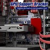 Teaaha Graphics Card Support Height Adjustable Graphics Card Holder Black