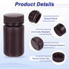 PATIKIL 12Pcs 125ml Reagent Bottles, PP Wide Mouth Round Bottles
