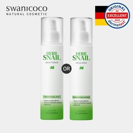 Swanicoco 저자극/집중 보습 허브 달팽이 스킨/로션 120ml 택 1 Hypoallergenic/Intensive Moisturizing Herb Snail Skin/Lotion 120ml Choose 1