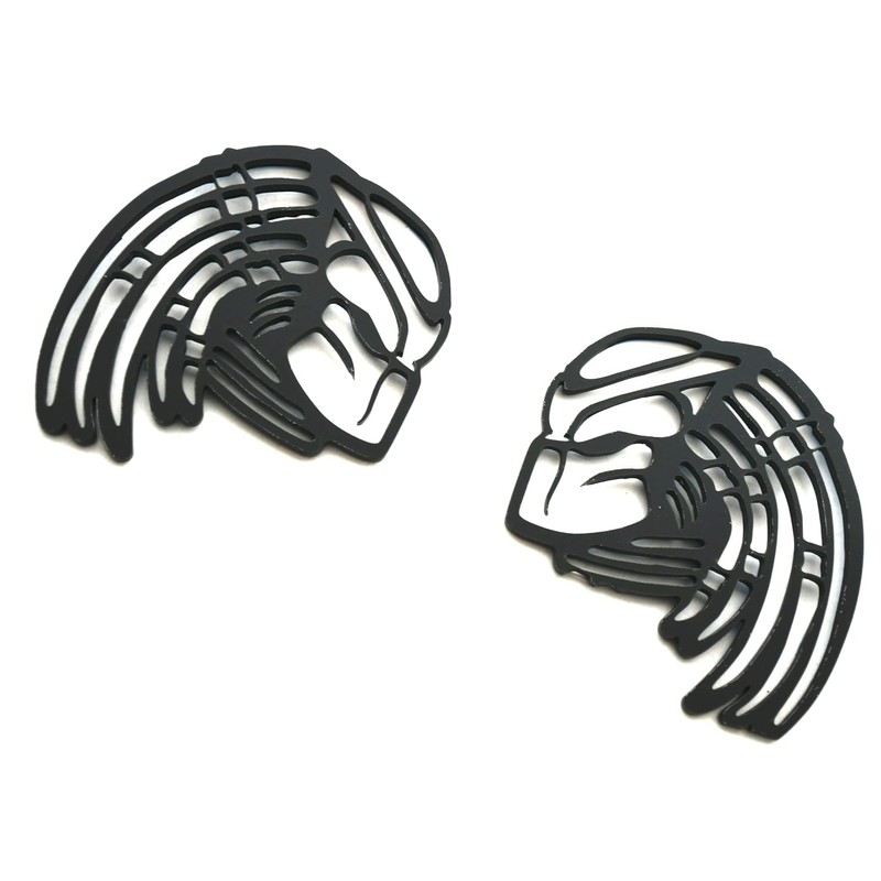 2Pcs Predator Emblems Car Badge, Custom 3D Exterior Automotive Accessories,