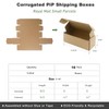 STRBOXONG Brown Cardboard Shipping Boxes (Pack of 10), 15.5x5x5cm, Eco-friendly,