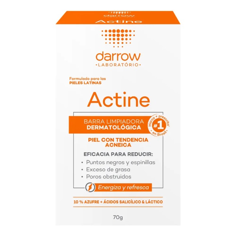 Barra limpiadora dermatológica Darrow Actine de 70g