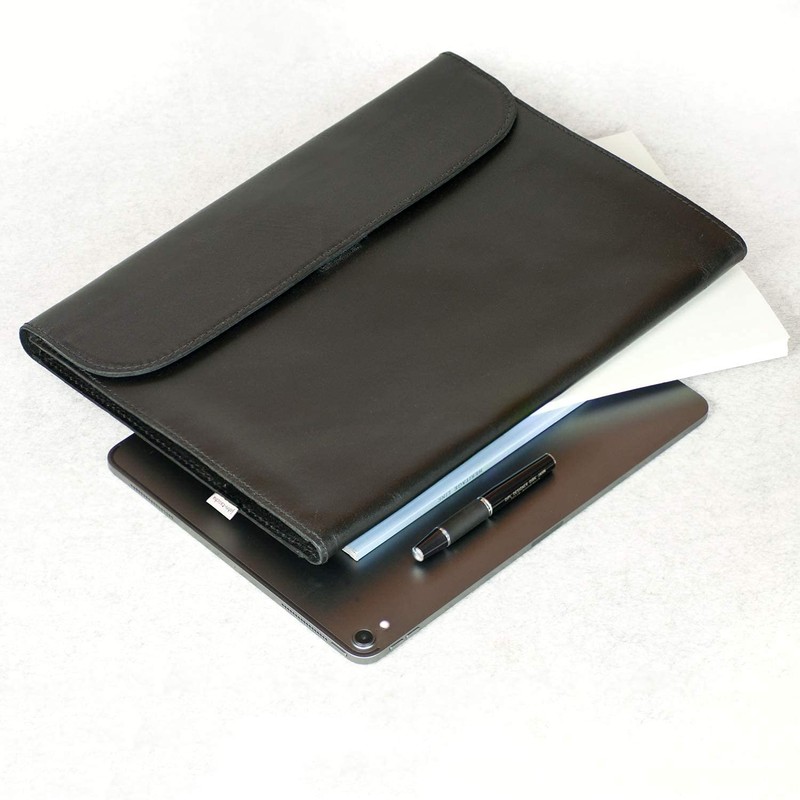 Jahn-Tasche 1042 A4 Aniline Leather Document Folder for Men and