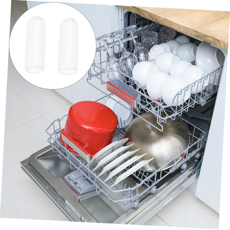 Mobestech 200 Pcs 4mm Dishwasher Rack Tine Prong Cover Wire