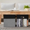 Roobyl Fabric Storage Cubes with Clear Windows and Lids, 13''