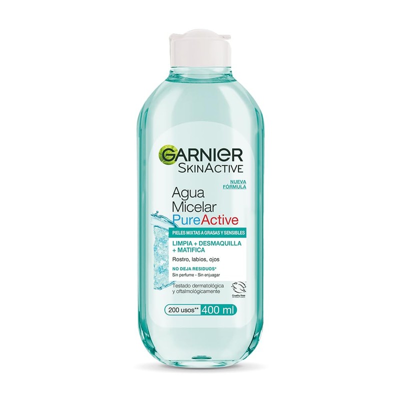 Garnier Skin Active Agua micelar desmaquillante Pure Active para piel
