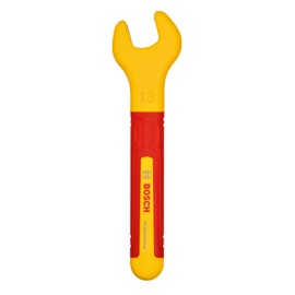 Bosch Professional VDE Spanner - 13 mm (jaw Position of 15°, Certified up to 1,000 V, Insulated with Thermoplastic Elastomer (TPE))