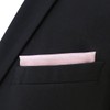 S&W SHLAX&WING Solid Pink Men's Pocket Square Wedding Handkerchief