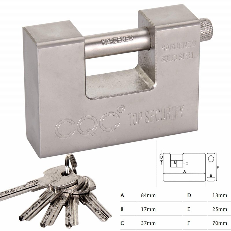 Youyijia 10 Keys Heavy Duty Padlock 9.4X7X2.9cm Warehouse Container Security