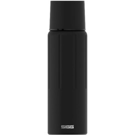 SIGG Gemstone IBT Obsidian Thermal Water Bottle (1.1 L), Non-Toxic and Insulated Drinking Bottle, Leak-Proof Thermal Bottle Made of Stainless Steel