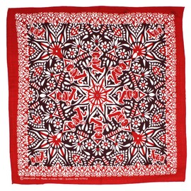 Sunshine Joy Grateful Dead Dancing Bear Mandala Bandana Red