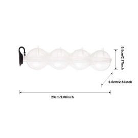 Plastic Round Ice Hockey Mold, Four-Hole Ice Box, Reusable Summer Kitchen Bar Gel Puck Mould, White, 23cm*6.5cm*5.5cm, Pack of 1