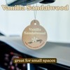 Happy Wax Vanilla Sandalwood Car Charms 4-Pack - Scent Notes: