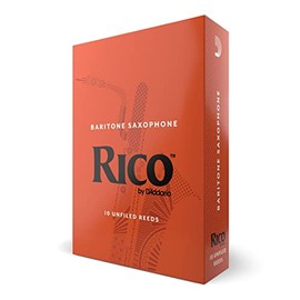 DAddario Woodwinds Rico Baritone Sax Reeds, Strength 3.0, 10-pack, Model:RLA1030
