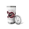 Bad Girls Taste Better Vampire Lips Gothic Floral Stainless Steel