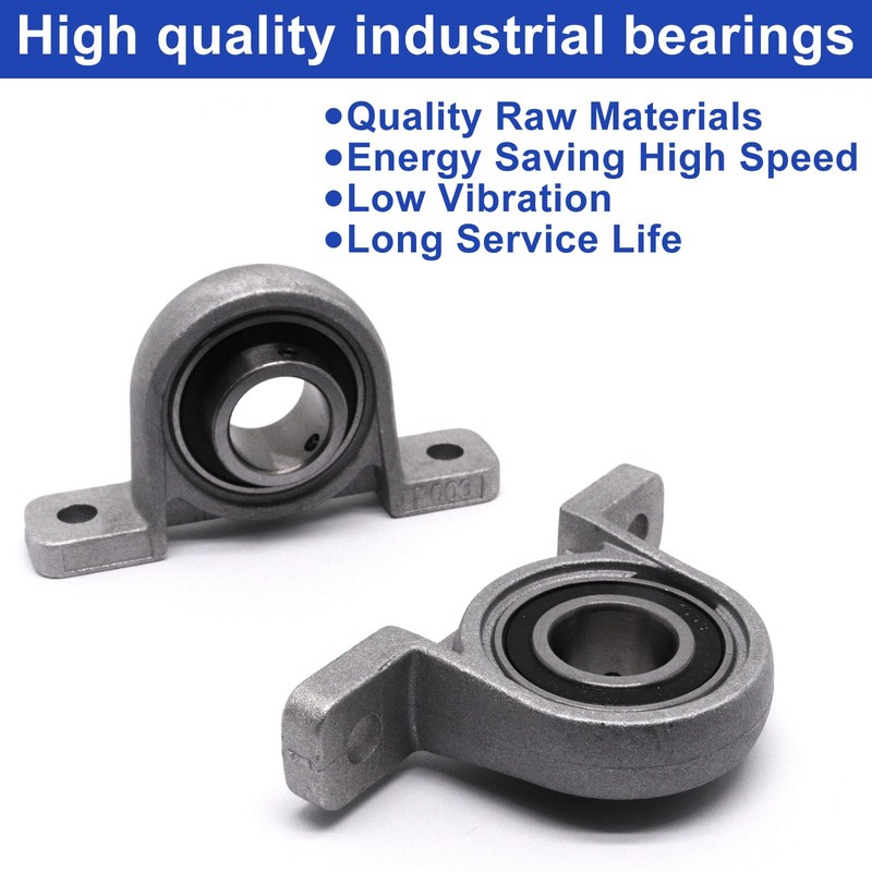 S SYDIEN 11/16 inch Pillow Block Bearing 4Pcs, 17mm ID