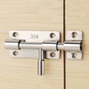 Stainless Steel Hasp Latch Door Lock Bolt with Catch, DD-11955 Locking Mechanism 2ea