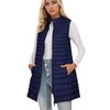 ELFJOY Long Puffer Vest Women Winter Ultra Light Long Down
