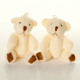 NEW - TEDDY BEARS X 1 - Soft Little Adorable - Gift Present Birthday Xmas (White Teddy Bear X 1)